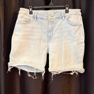 Ava & Viv Light Blue Distressed Denim Shorts